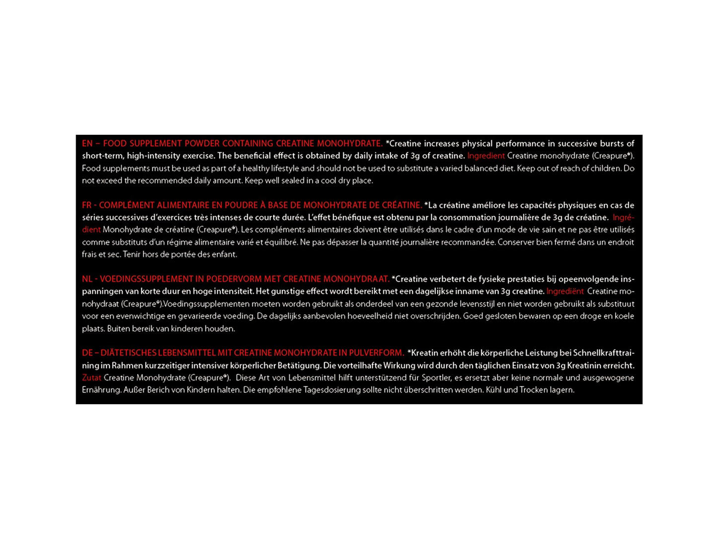 Ultra Pure Creatine Monohydrate